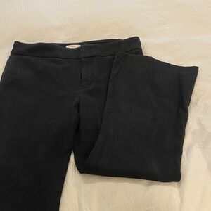 Vince black pants with a kick.